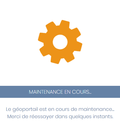 Message  de maintenance aux utilisateurs