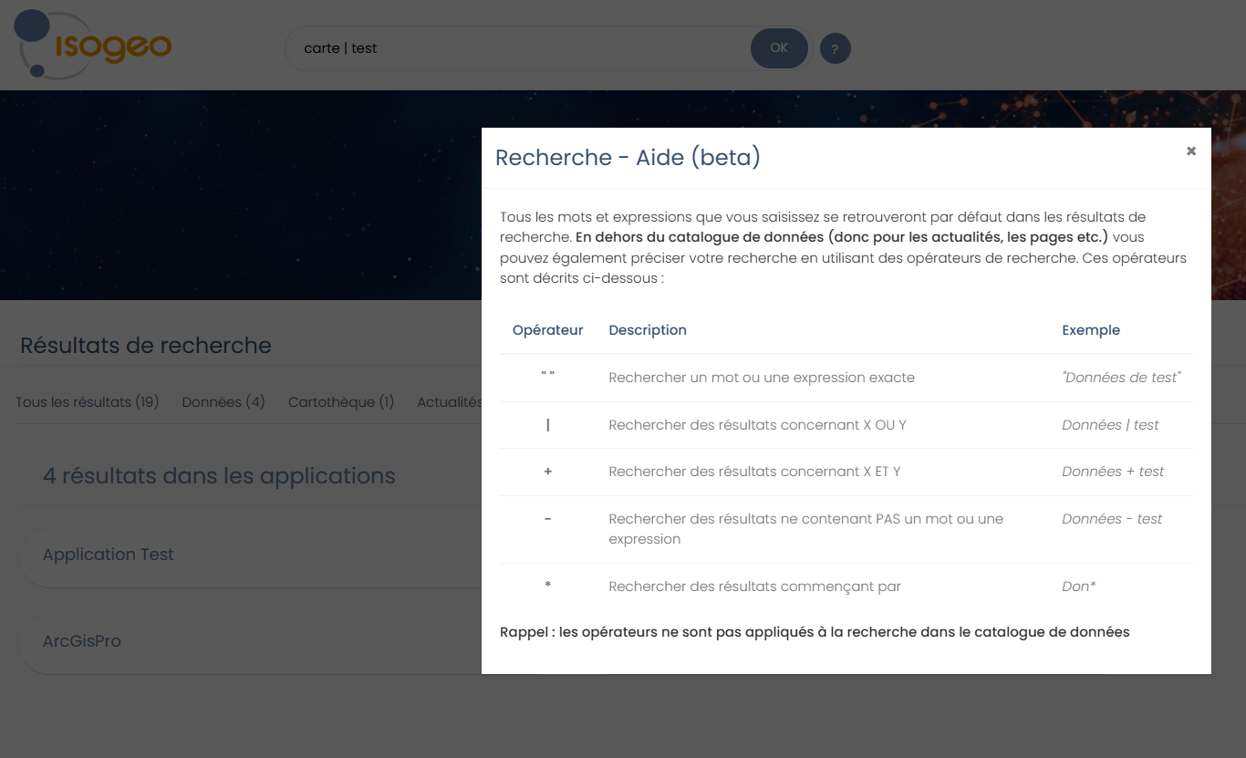 Rechercher en utilisant des opérateurs