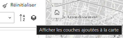 Bouton pour ouvrir la fenêtre de gestion des couches