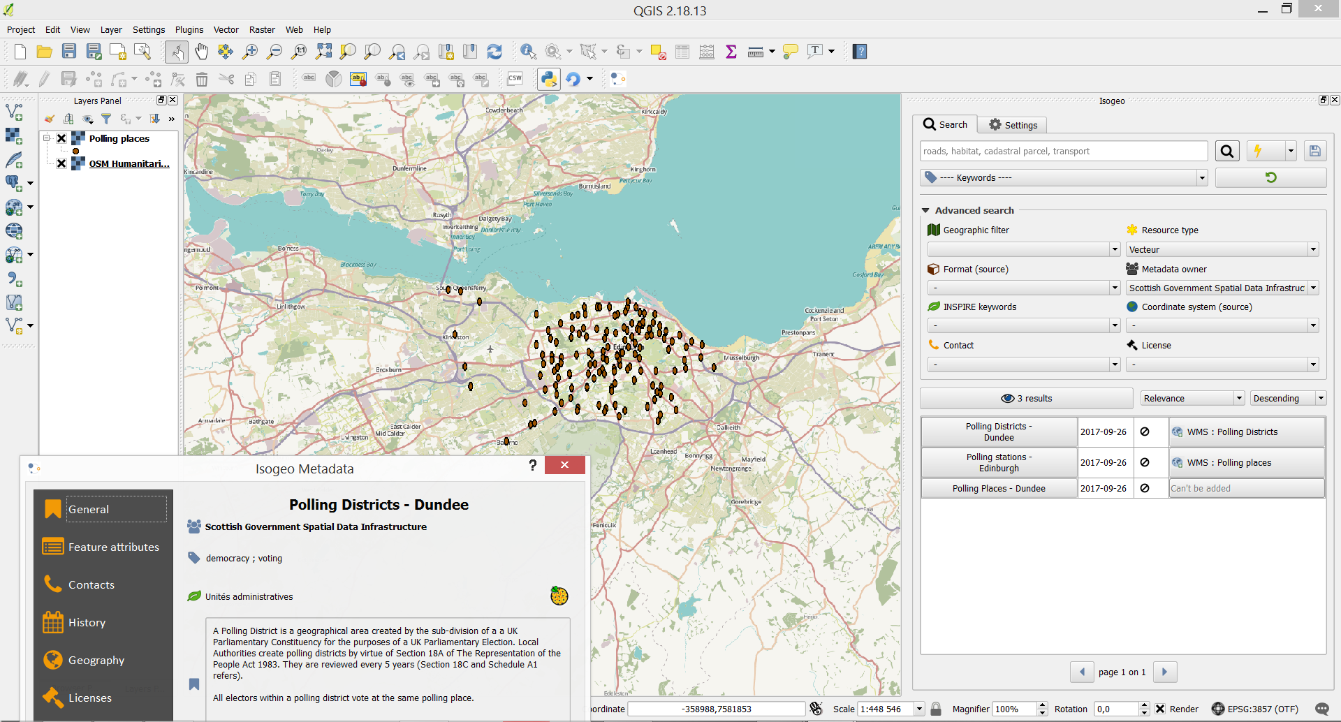 Overview of Isogeo plugin for QGIS